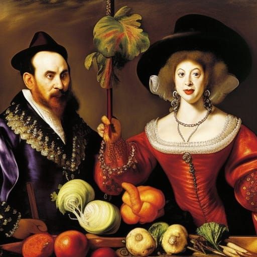 Vampire Grocery Store in Old Master Style