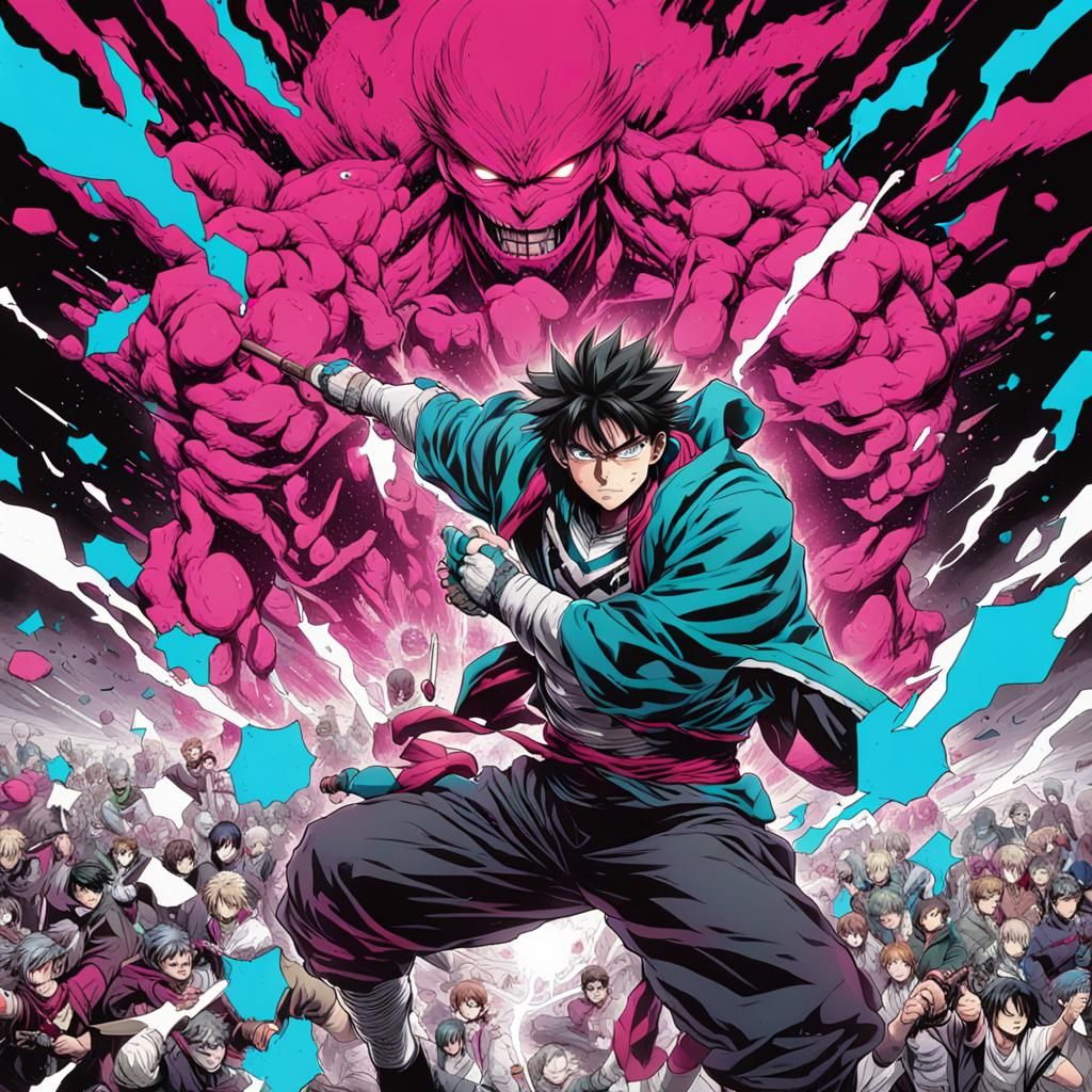 Androgynous Hero's Existential Crisis: Shonen Manga Cover