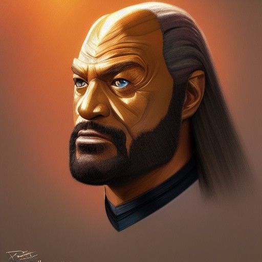Worf Portrait in Artgerm Style