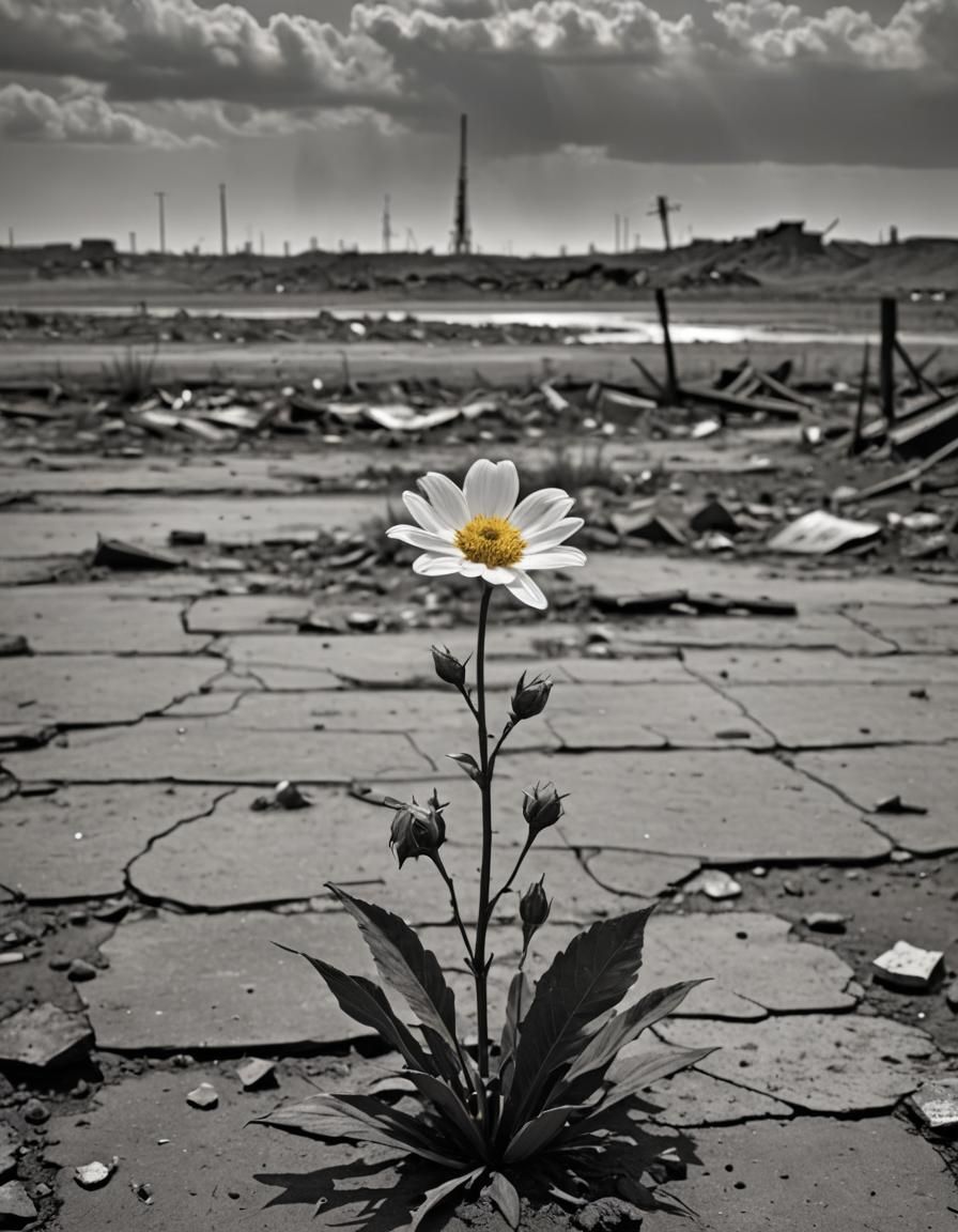 Resilient Bloom in Post-Apocalyptic Wasteland