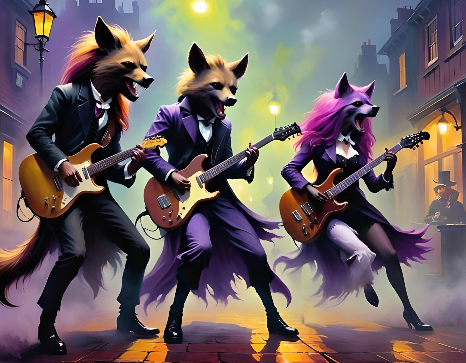 Jack the Ripper Confronts Hyena-Eared Guitarist