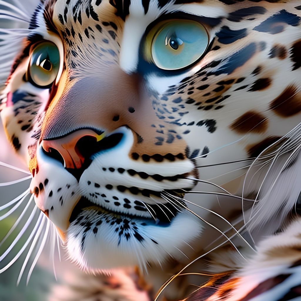 Snow Leopard Goddess in a Cinematic Style