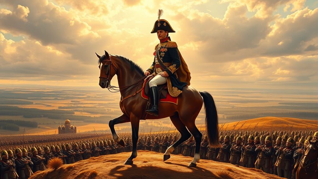 Napoleon Leads the Grande Armée into Battle, 1812