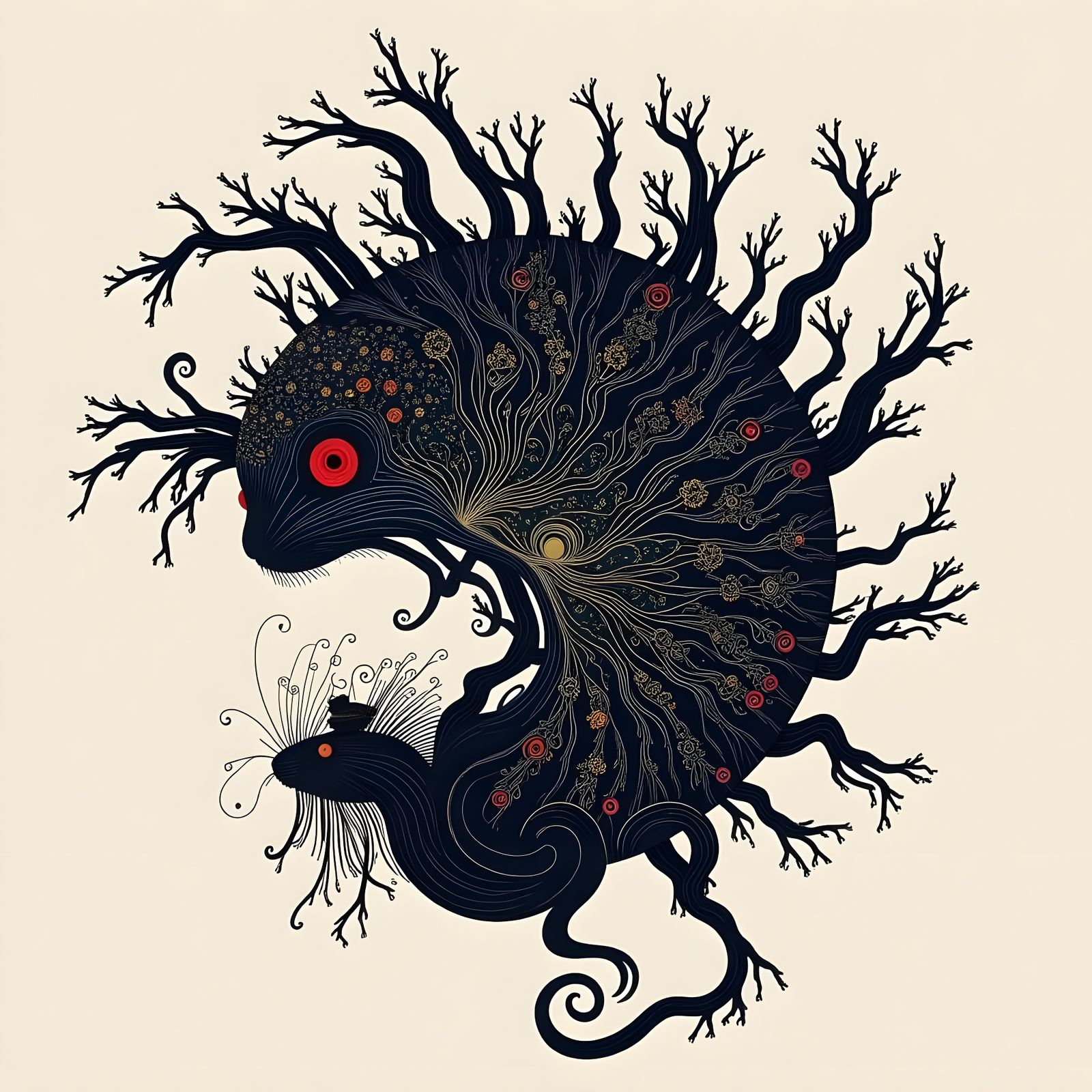 Abstract Digital Art with Glitch Effects