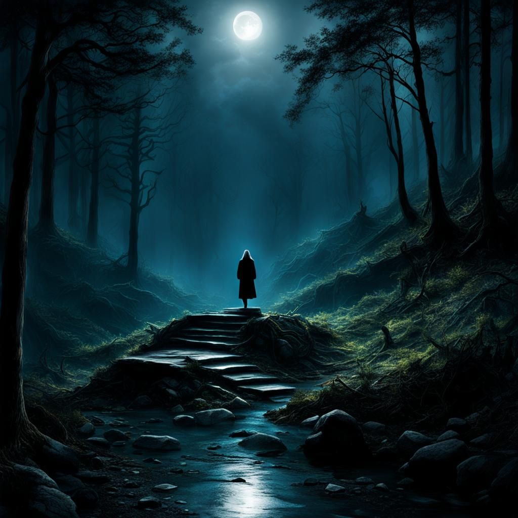 Angelic Figure Kneeling in Prayer