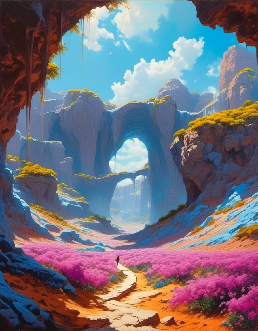 Spring Canyon <lora:Fluid Dreams:1.0>