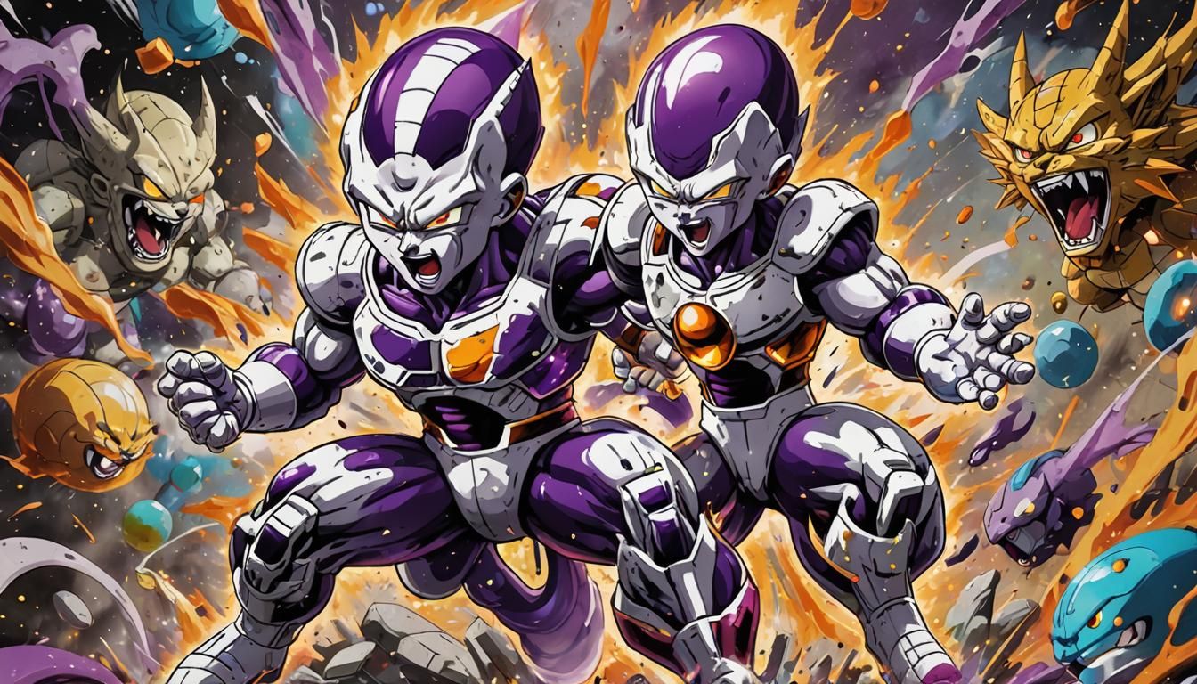 Frieza and Frieza's Clone Against the Evil Pokėmon!
