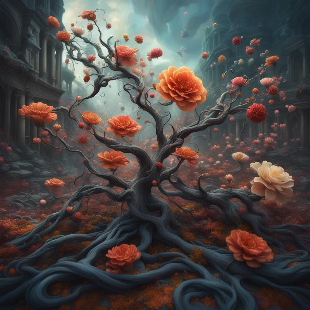 Dreamy Flower: Surrealist Inspiration