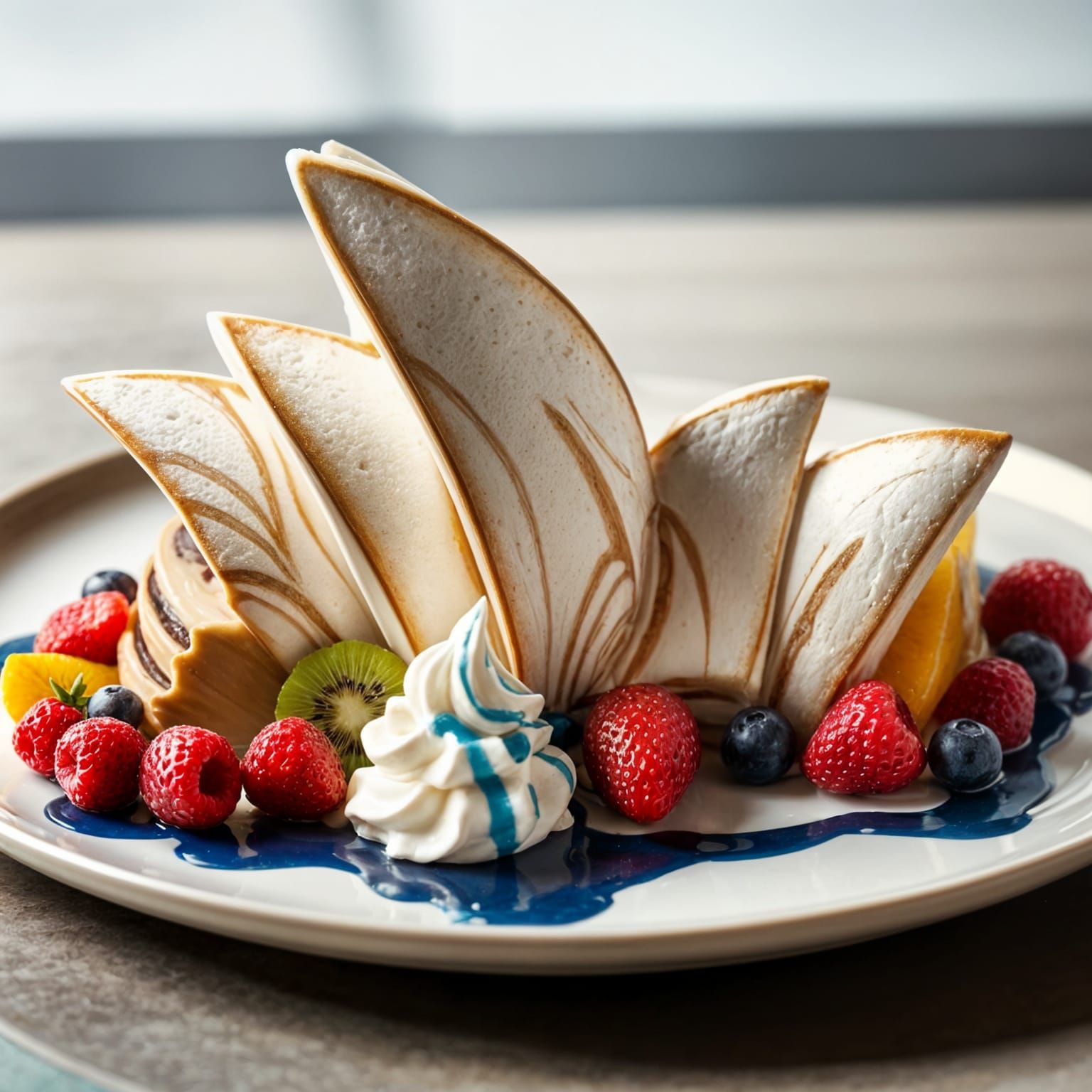 Surreal Meringue Dessert Inspired by Sydney Opera House