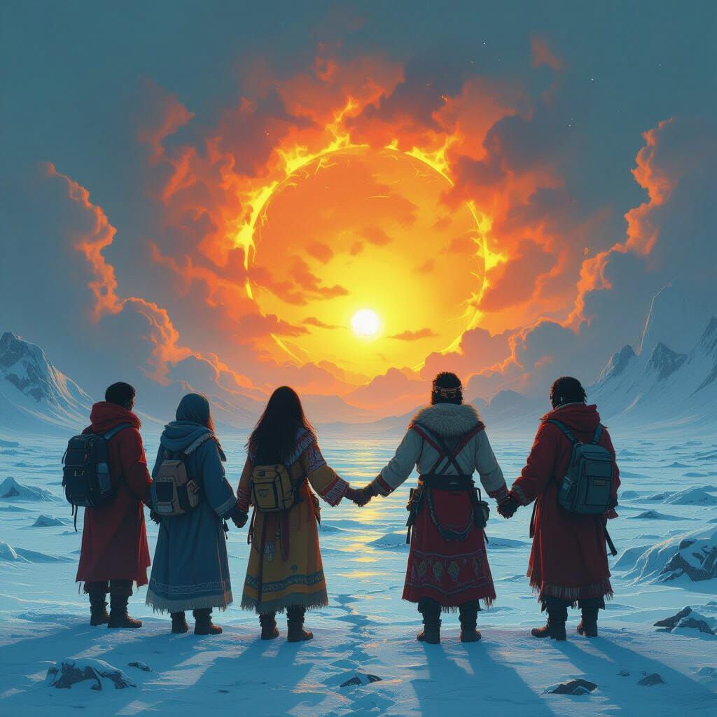 United World in Dystopian Apocalyptic Landscape