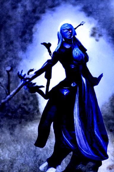 Drow Sorceress Generated by AI