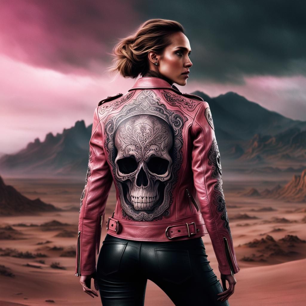 Woman in Pink Jacket: Digital Matte Painting
