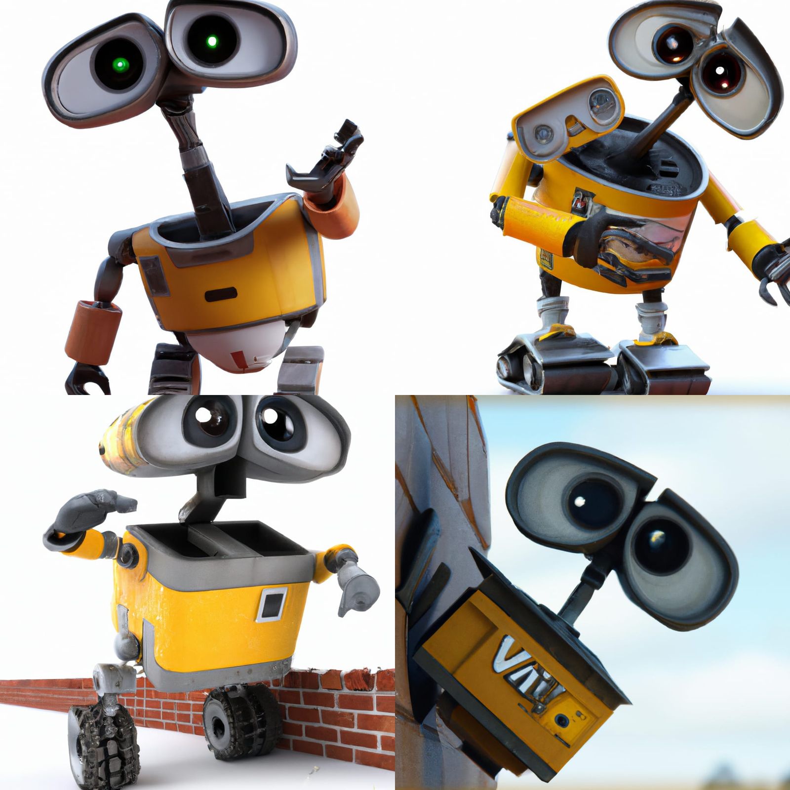 Stylized Wall-E AI Image
