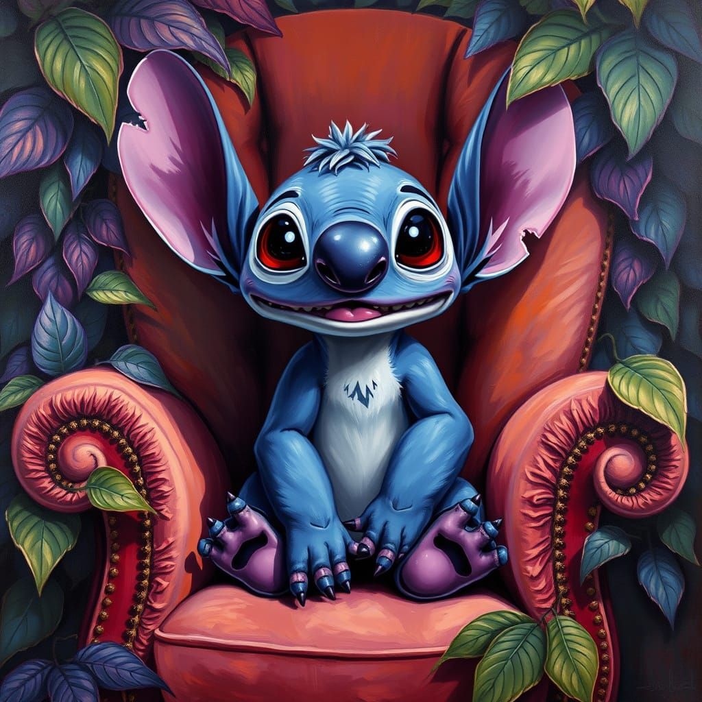 Mischief in a Velvet Armchair