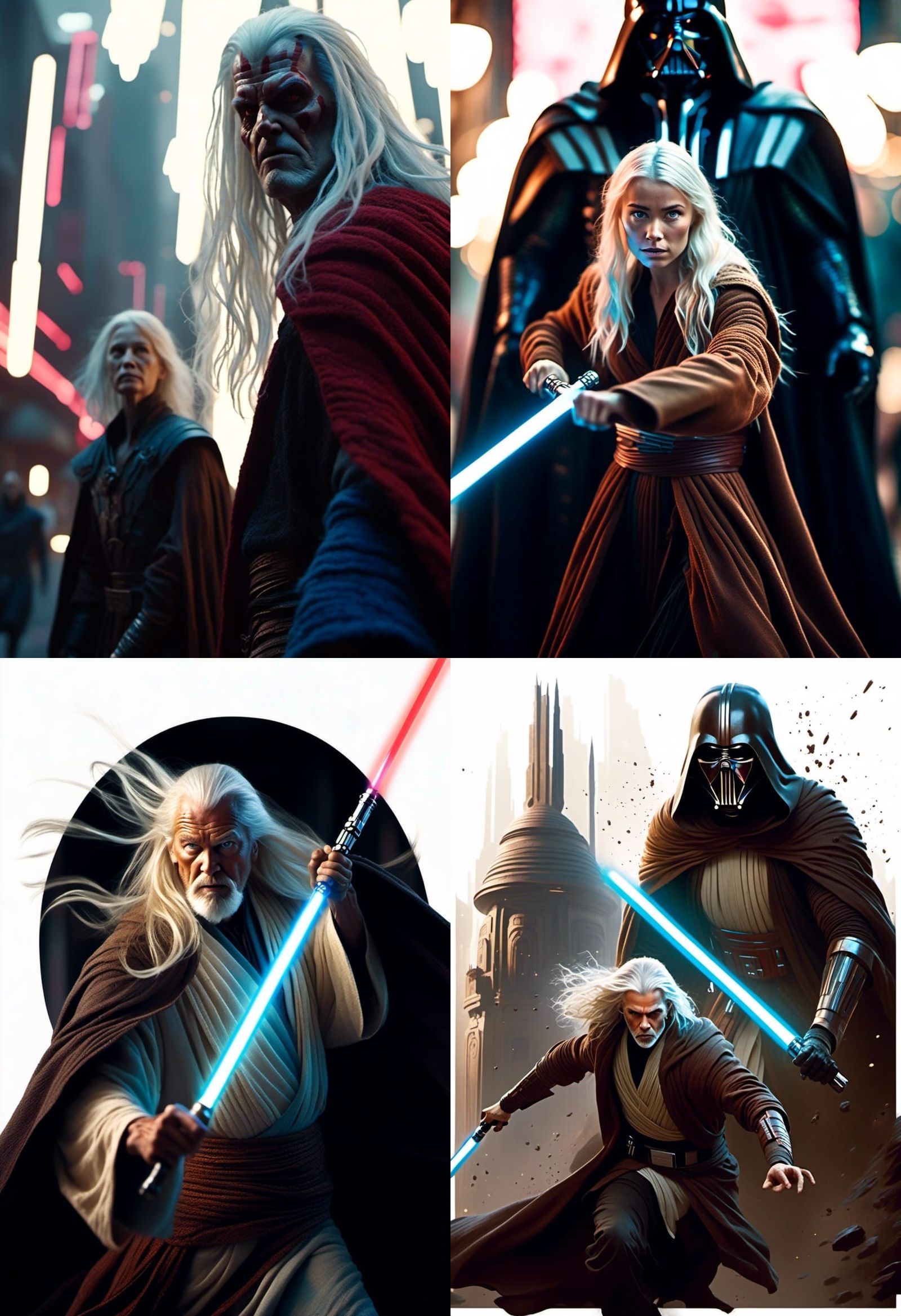 Jedi Master Chasing Darth Malgus on Coruscant