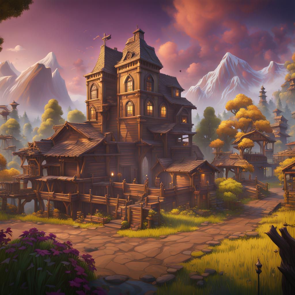 Detailed Fortnite Matte Painting in Unreal Engine 5