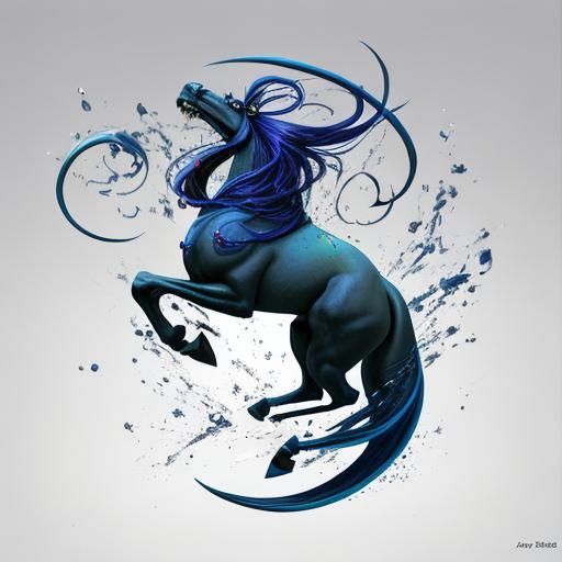 Mystical Energy Horse in Dreamscape