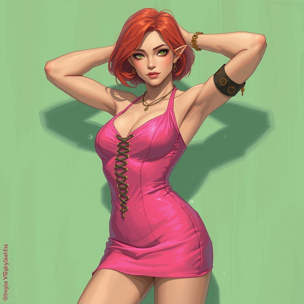 Enchanted Fantasy Dancer in Larry Elmore Style