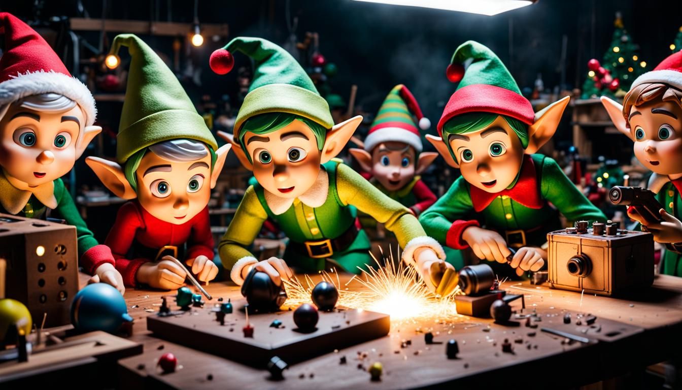Anxious Elves Race Against Christmas Deadline
