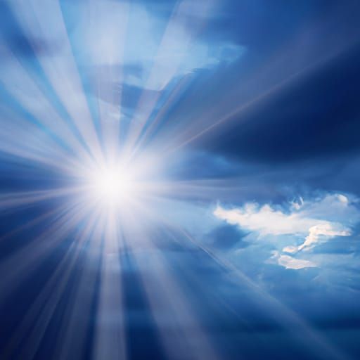 Divine Power and Glory in Heavenly Sunshine