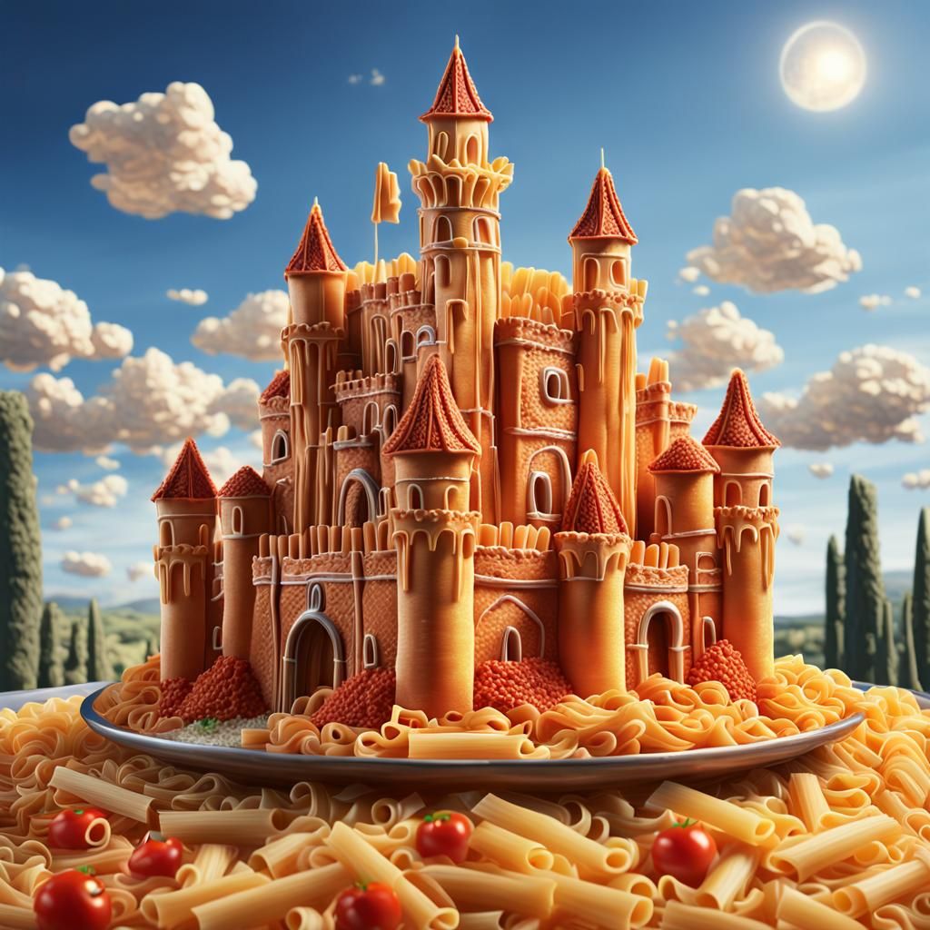 Pasta Castle: A Cinematic Concept Art
