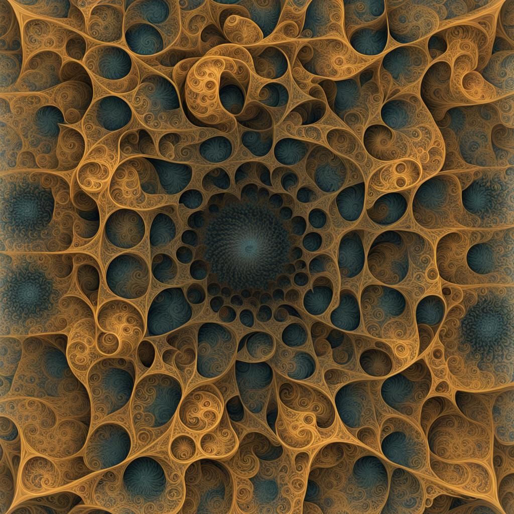 Intricate Fractal Pattern of Numbers