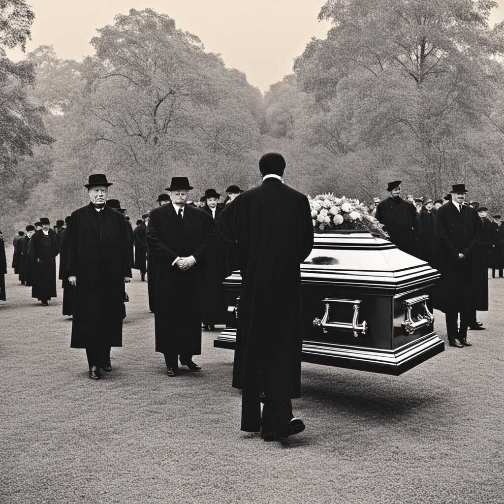 Solemn Funeral Scene
