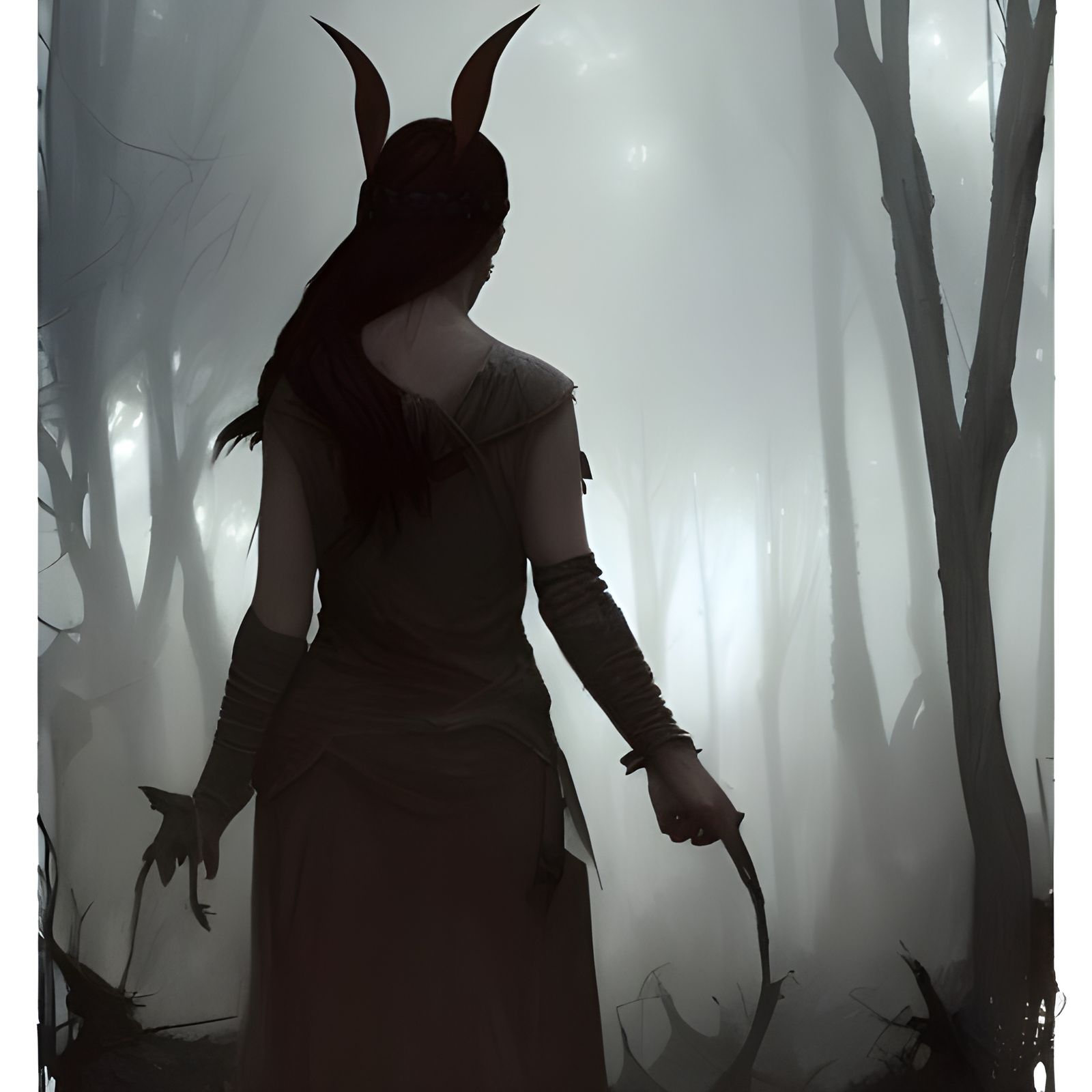 Sinister Forest Prince with Black Eyes