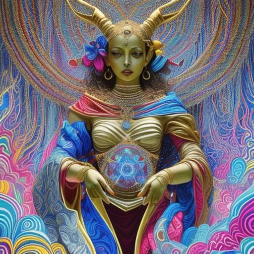 Psychedelic Occult Reality in 3D CGI