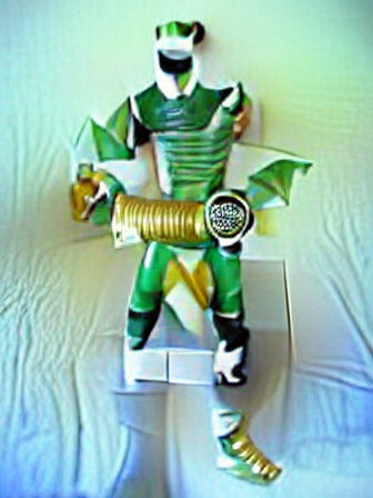 Dynamic Green Ranger Action Hero Image