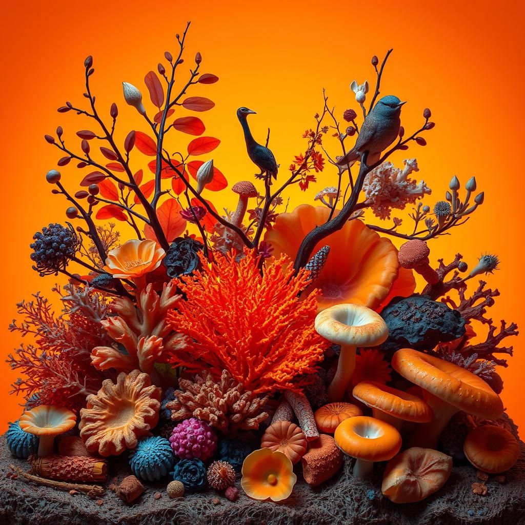 Orange Spectrum: A Vibrant and Detailed Arrangement