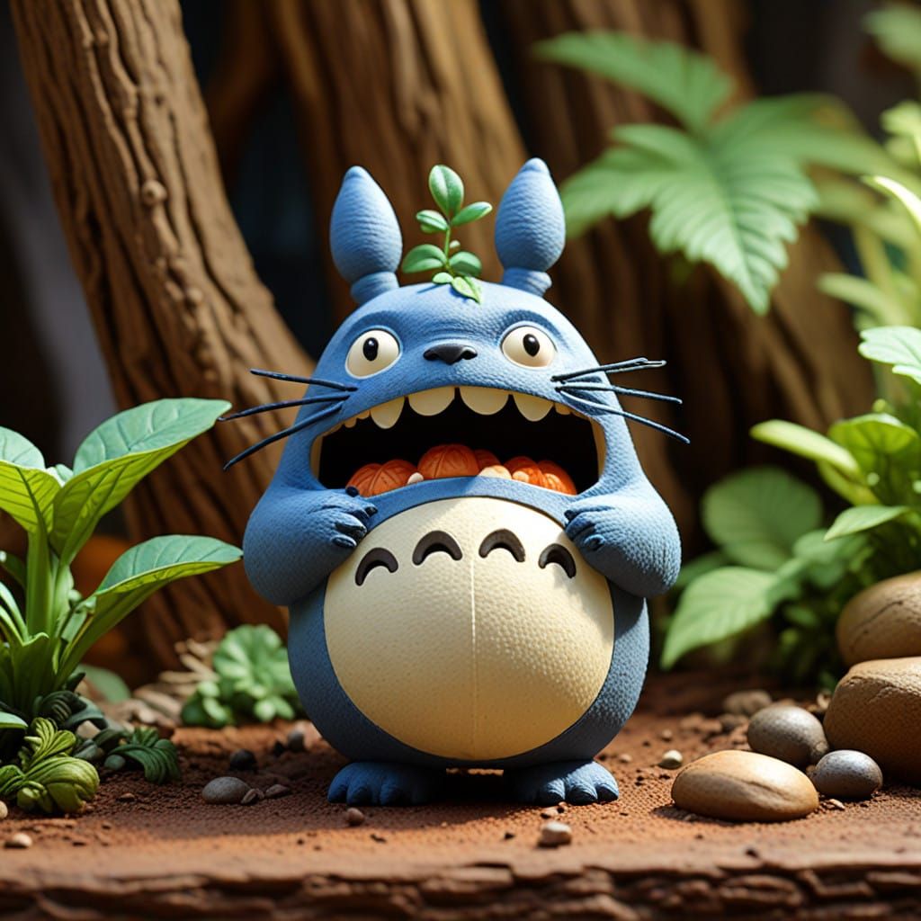 Charming Claymation Character in a Warm, Earthy World