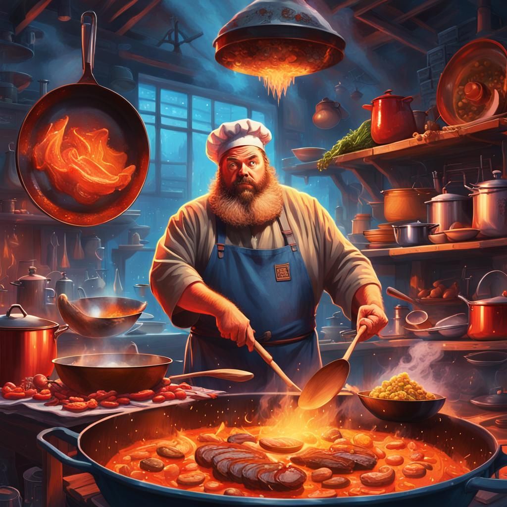 Brian Blessed: Heroic Chef in Mystical Arena