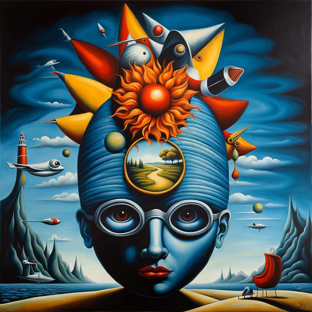 Surreal Matte Oil Painting Landscape