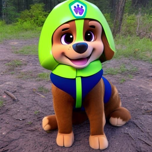 Burnt Marshmallow Paw Patrol by Campfire