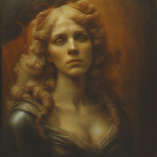 Renaissance Brothel Scene in Warm, Baroque Style