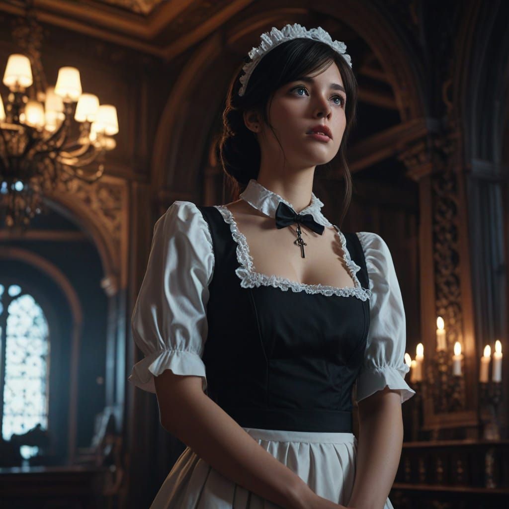 Maid in Gothic Chamber, Realistic Anime Style