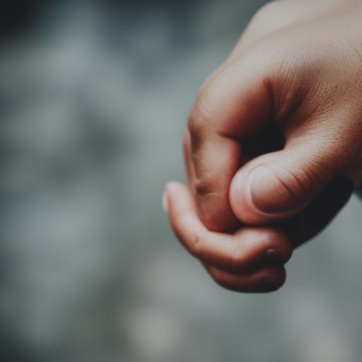 Intimate Photo of Two Hands Holding