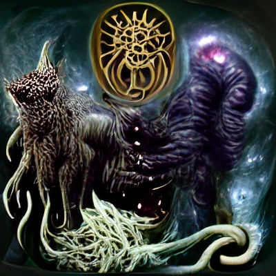 Cosmic Horror: Abstract Shapes and Swirling Colors