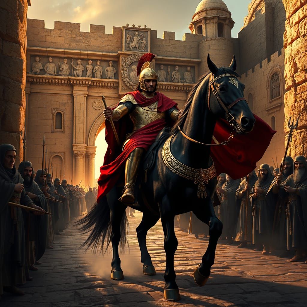 Alexander the Great Meets Jerusalem in Golden Splendor