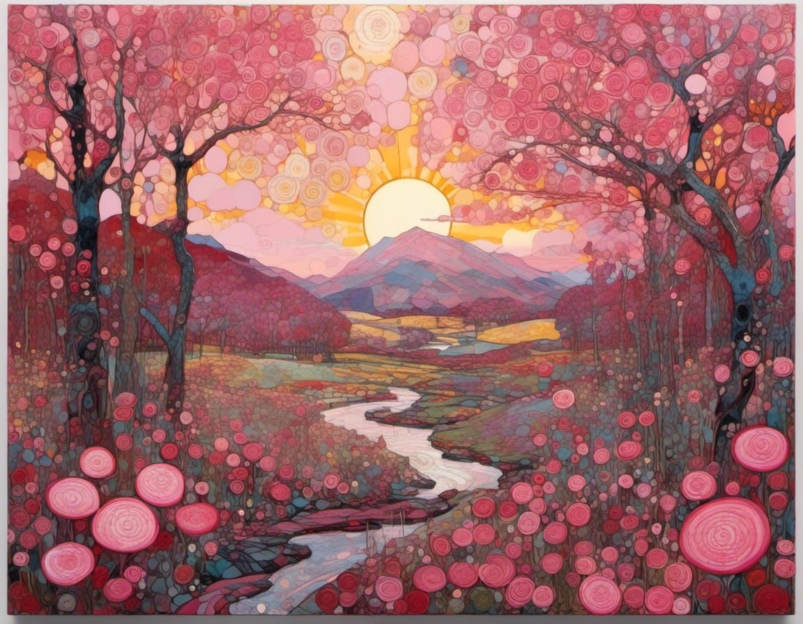 Scottish Spring Landscape in Evening Light