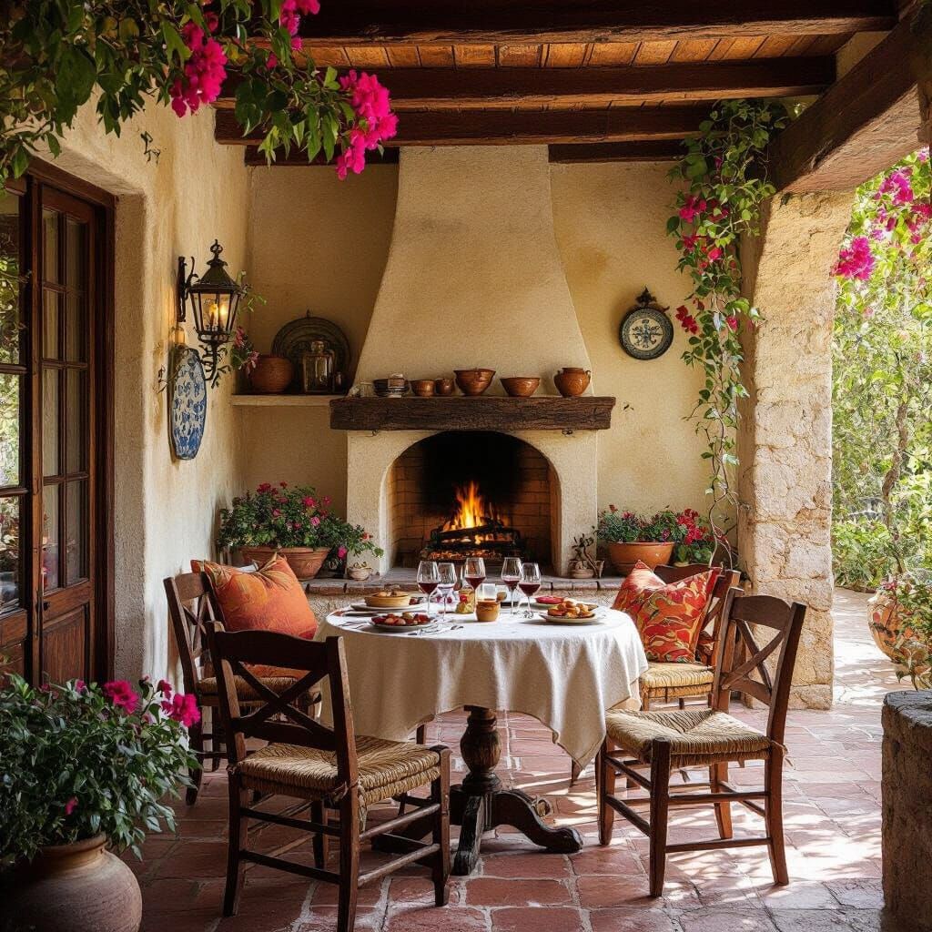 Spanish landscape cafe. hitDream I1dev