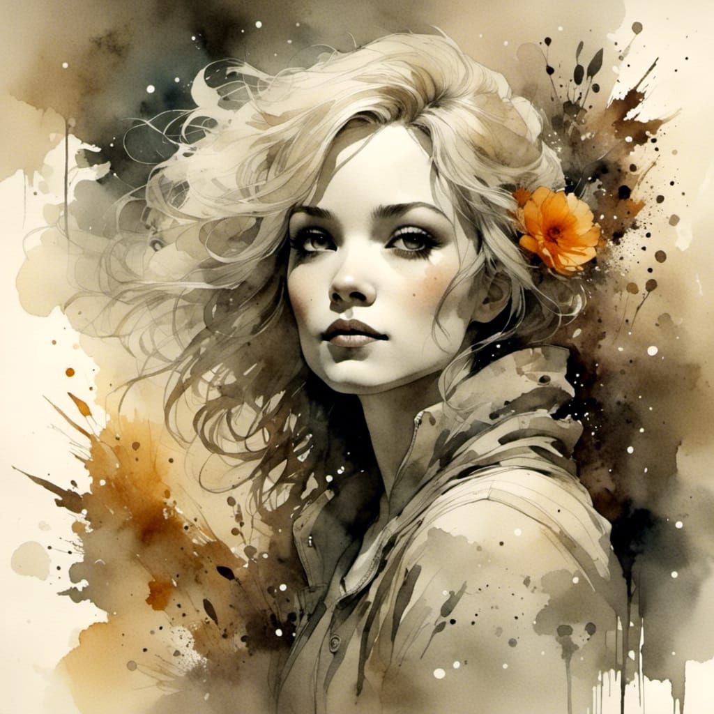 Supportive Woman in Comic Book Style