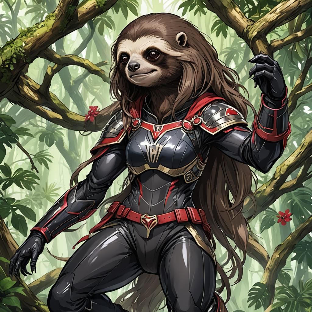 Baroness as Sloth in Anime Style