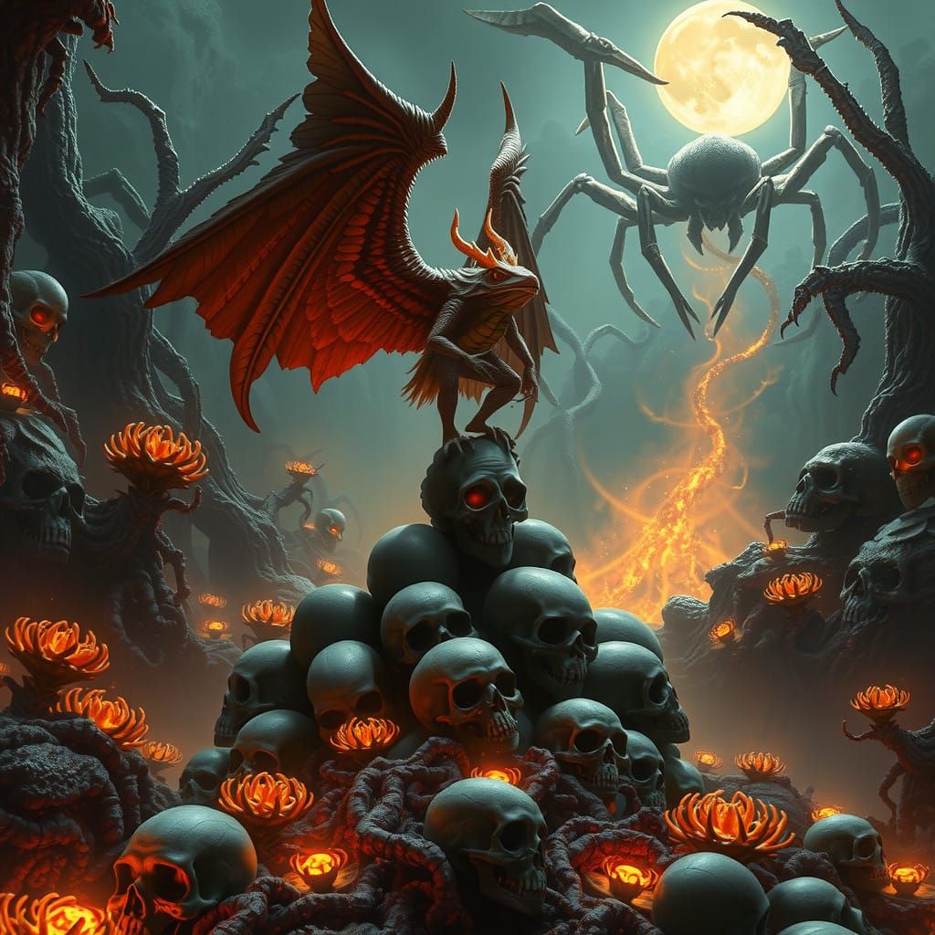 Hellish Coral Reef God Hybrid Reaches for the Abyss