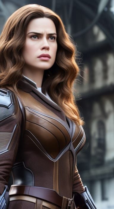 Hayley Atwell as Medieval Rogue, Hyperrealistic Digital Art