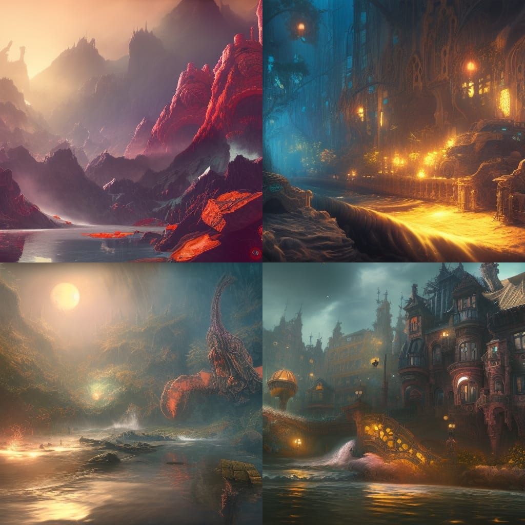 Detailed Matte Painting of Bathing Ape