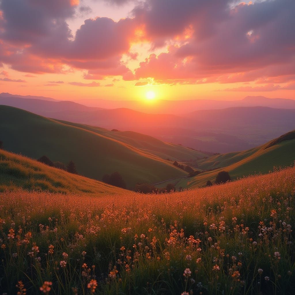 Tranquil Morning in Vibrant Hues