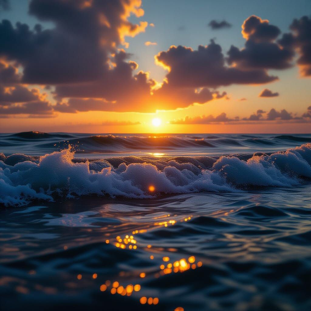 Spectacular Seascape at Golden Hour