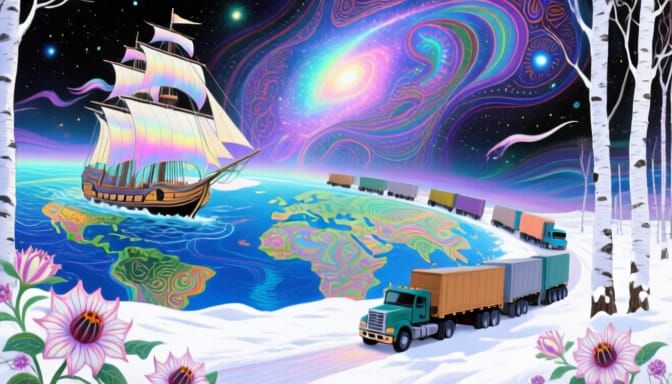 Holographic Astral Ships Dreaming of the Sea